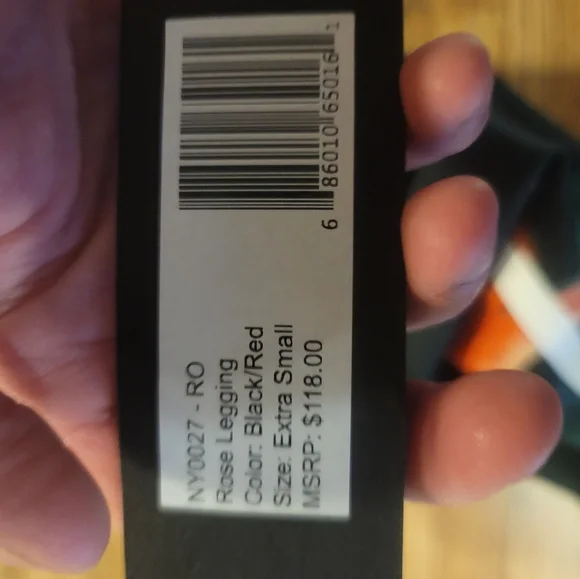 *FINAL* NOLI ROSE LEGGING: FLORAL PRINT: BLACK/RED: NWT: SZ XS - Picture 4 of 5